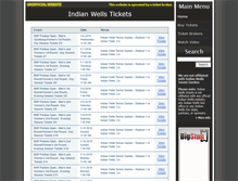Tablet Screenshot of indianwellstickets.com